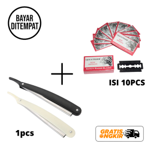 GKO Alat Cukur Manual dengan Refill Silet Isi 10pcs Cukur Rambut Jenggot Tajam Awet COD Promo Murah