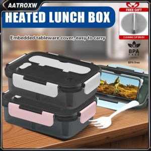 【Free Gifts】3-Grid Lunch Box Work Student With Spoon Fork For Kids Adults 2/3 Grids Leakproof Bento Box Aatroxw