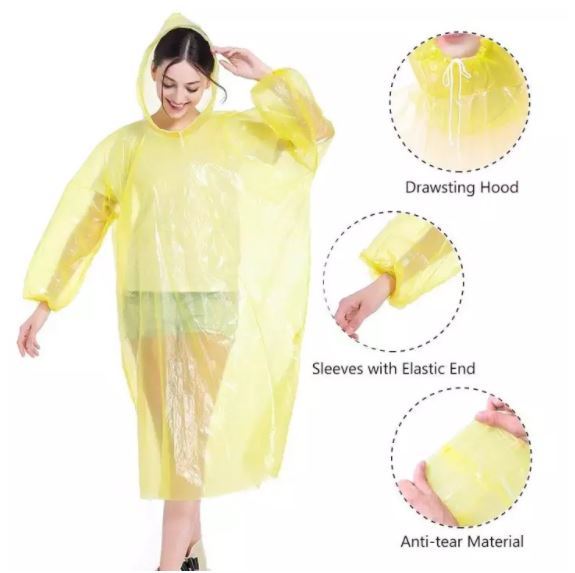 Aqrau 【จัดส่งจาก SamutSakhon】50%OFF🔥🔥🔥เสื้อกันฝนแบบใช้แล้วทิ้งเสื้อกัน ...