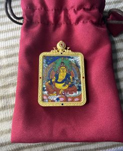 Thangka Jambhala 唐卡 黄财神（手工）