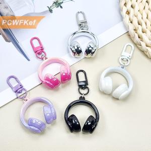 【PCWFKef】 หูฟัง3D สุดสร้างสรรค์น่ารักพร้อมจี้พวงกุญแจสำหรับโทรศัพท์มือถือกระเป๋าเป้สะพายหลังมีสเน่ห์ของตกแต่งของขวัญ