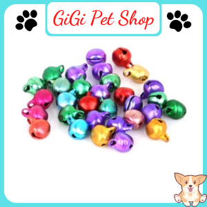 Chuông cổ lục lạc kêu leng keng dành cho thú cưng chó mèo kích thước 14mm giao màu ngẫu nhiên - GiGi Pet Shop