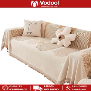 Bosneyel Durable Sofa Cover with Coordinating Throw Blanket in Elegant Shades for Home Protection