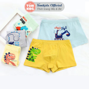 Quần Chíp Bé Trai Chất Liệu Vải COTTON Kháng Khuẩn Co Giãn Đàn Hồi Tốt Họa Tiết Khủng Long Dễ Thương Mã DL-007