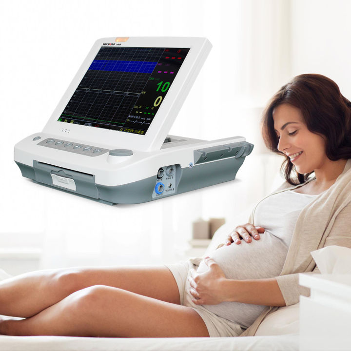 SINOHERO eM9 Portable CTG Machine 12.1" inch Touch Screen Fetal Monitor ...