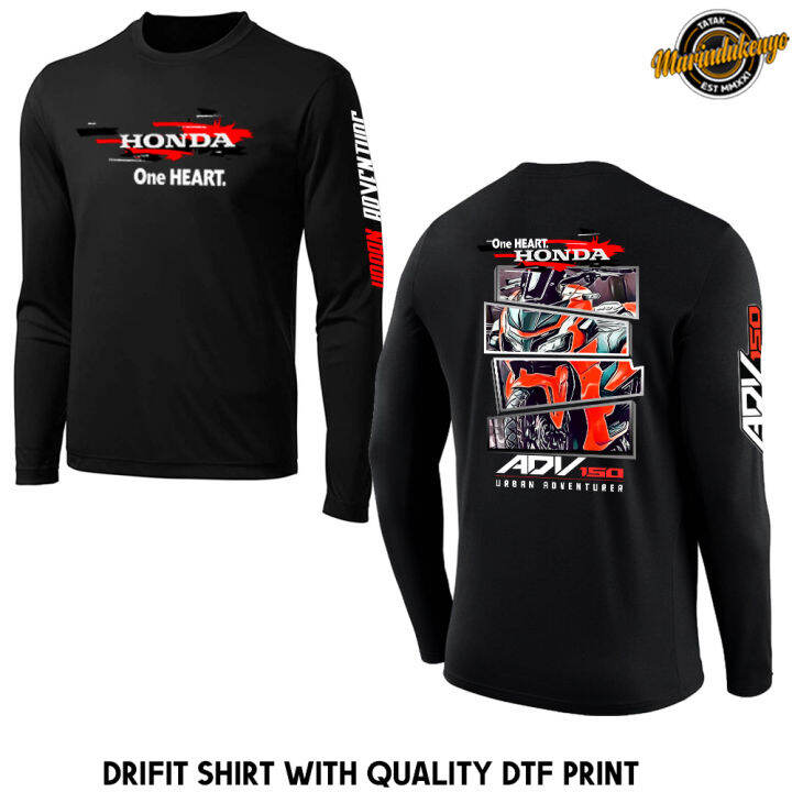 Honda ADV 150 Customize Drifit Long Sleeve with Quality DTF Print Cash ...