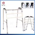 【Local shipment】Adjustable Reciprocal Walker Adult Walker Adjustable Lightweight Foldable Walker For Elderly Adult Adjustable Lightweight Foldable Stainless Steel Multi-functional Crutches Canes Toilet Armrest Health Accessories Lower Limb Training. 