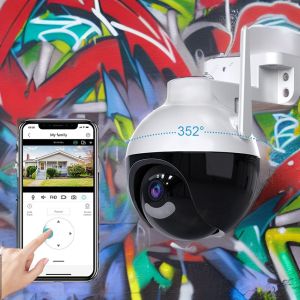 CCTV OUTDOOR TANPA KABEL 360 -DEGREE PANORAMIC LAMP HEAD -LAYLE HOME V380PRO KAMERA NIRKABEL WIFI PONSEL REMOTE NO DEAD ANGLE MONITOR