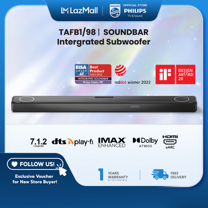 Philips TAFB1/98 Fidelio Soundbar with integrated subwoofer