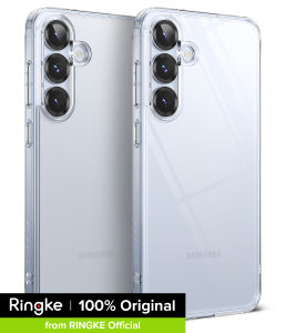 Ringke Fusion Compatible with [Samsung Galaxy S25] Case Cover Transparent Hard Back Soft Flexible TPU Bumper Scratch Resistant Natural Form S25 Back Cover