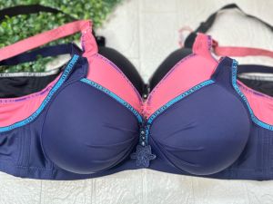 3pcs BH Bra Tanpa Kawat Busa Standar Cup Jumbo Size 36 38 40 42 44 46 Realpicture