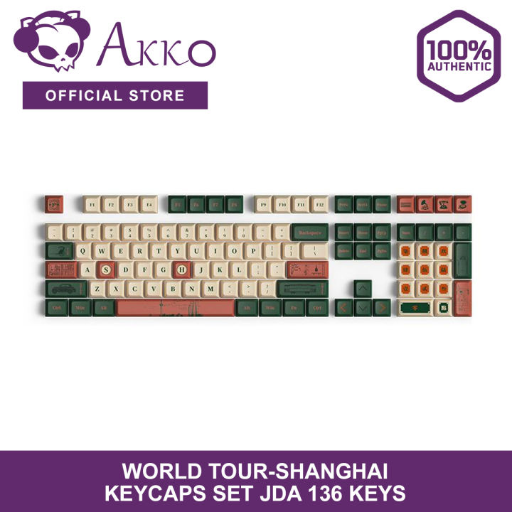 Akko World Tour-Shanghai Keycaps Set JDA 136 Keys