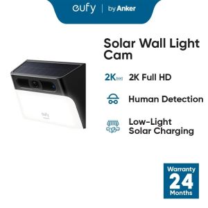 Eufy Security Solar Wall Light Cam S120-T81A0 | 2K Camera | Motion Activated Light | AI | IP65