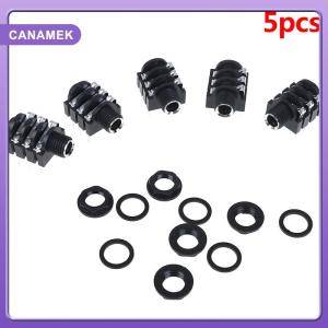 【CANAMEK】 5Pcs 6.35mm/6.35 6P/6PIN stereo audio microphone female socket/jack connector