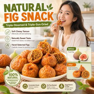 Natural Dried Fig Triple-Steamed Sun-Dried Organic Figs Slices Rich Dietary Fiber Healthy Eating Casual Snacks