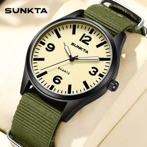 Lige Thời Trang Đồng hồ thạch anh Cho Nam Giới Và Phụ Nữ Sunkta Ban Nhạc Không Thấm Nước Và Sáng Nylon Dây Đeo Đồng Hồ Thường + Hộp