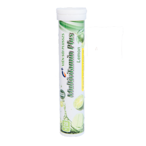 Viên sủi Lemon hương chanh tuýp 20 viên thanh mát hỗ trợ bổ sung vitamin và khoáng chất