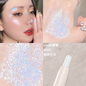Makeup XIXI aegyo saliva pen highlight stick champagne gold pearlescent white eyeshadow pen pure water light highlight three-dimensional tears eye makeup
