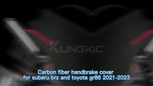 KUNGKIC Real Dry Carbon Fiber For Subaru BRZ Toyota GR86 2021-2025 Car Handbrake Cover Auto Emergency Parking Brake Handle Replacement Accessories