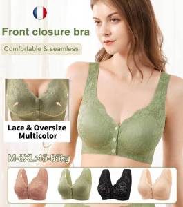 ชุดชั้นในให้นมของผู้หญิง ชุดชั้นในลูกไม้ ผ้าแจ็คการ์ด สวมใส่สบายสําหรับวัยกลางคนและผู้สูงอายุ