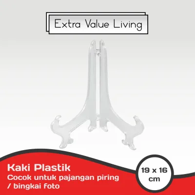 YOSHIKAWA Kaki Piring Plastik / Standing plate / kaki pajangan / dudukan piring / dudukan frame EVL-PS-3-KAKI-PIRING-PLASTIK