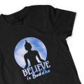 Kaos Distro Premium BELIEVE IN BUDDHA - Baju Rohani Agama Buddhism Unisex Dewasa. 