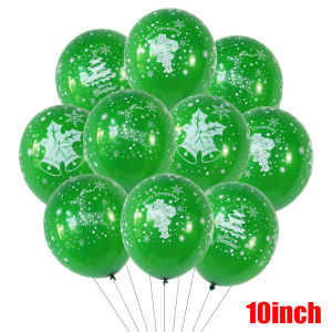 New Merry Christmas Letter Balloons Santa Claus Snowflakes Bells Printed Balloon For Birthday New Year Party Decoration Supplies