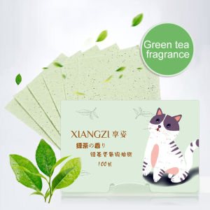 【COD】100 Pcs Kertas Penyerap Minyak Wajah Linen / Kertas Penyerap Minyak Wajah Oil Control Paper Teh Hijau Arang Bambu Tekstur Halus-💞Margot