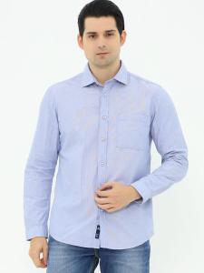 Lois Kemeja Bergaris Lengan Panjang Katun KLL528