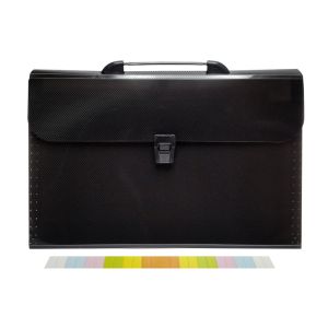 Long Accordion File Organizer Expandable File Envelope Folder w/ Handle