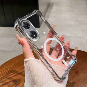 [ Shockproof ]Case For OPPO Reno 8T 4G 5G Phone Case 2025 New Magnetic design aesthetic Case SZ15
