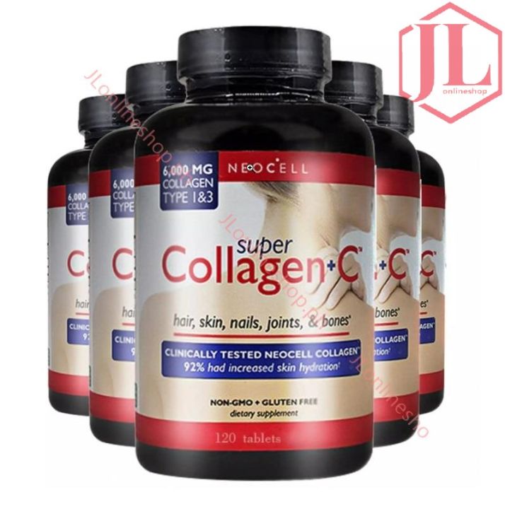 6000mg Collagen Types 1 & 3 Plus Vitamin C Bottles Capsule For Men and