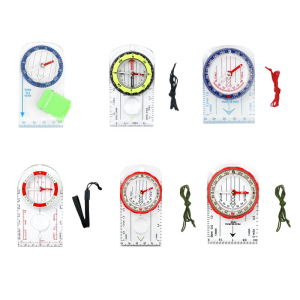 Orientation Compasses Hiking Navigation Scale Ruler Compasses Multifunctional Magnifier Compasses for Reading