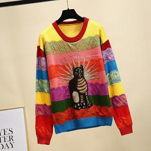 Áo Len Nữ Thêu Họa Tiết Sang Trọng Cao Cấp