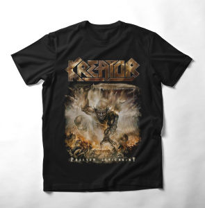 Kaos DIstro Pria KREATOR PHANTOM ANTICHIRST Premium t-shirt Band Metal bahan Cotton Combad 24s kaos Music Kaos Metal