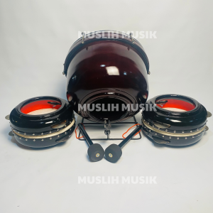 Hadroh Standar Bas Mika 40 Cm Kualitas Super Fullset FREE TAS -MM