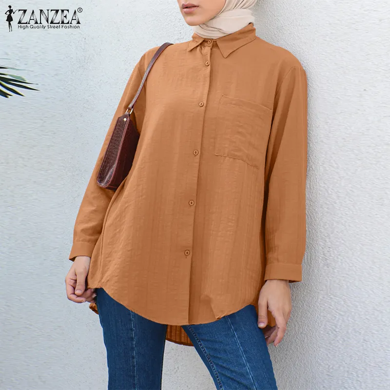 Lapel Neck Button Up Blouse  Brown blouse outfit, Short sleeve blouse  outfit, Clothes for women