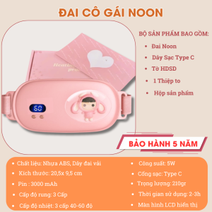 Đai chườm ấm bụng kinh Máy massage bụng kinh giảm đau bụng tức thì khi đến kỳ