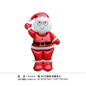 Santa Claus Balloon Xmas Party Decoration Christmas Balloon 2025New 圣诞气球 圣诞老人/雪人/姜饼人/圣诞树/糖果屋 家居装饰