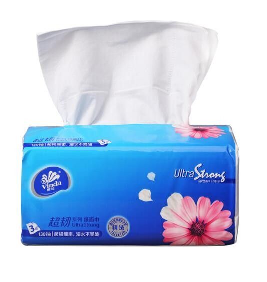 Vinda Deluxe Soft Pack Facial Tissue S size (100s x 4pack)