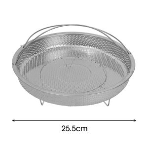 【On Sale】ชั้นถาดรองนึ่งหม้อซุปแบบเสียบปลั๊กเครื่องครัวชั้นวางสำหรับนึ่งสแตนเลส