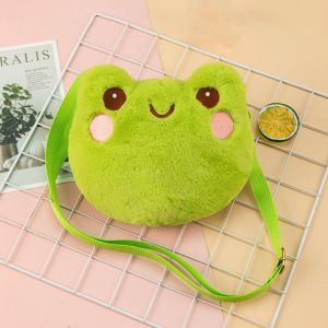 CRNGW Shoulder Pouch Simple Lovely Cartoon Bear Plush Coin Purse Panda Frog Girl Crossbody Bags Plush Doll Bag Women Handbag Bag Children Bag Single Shoulder Bag