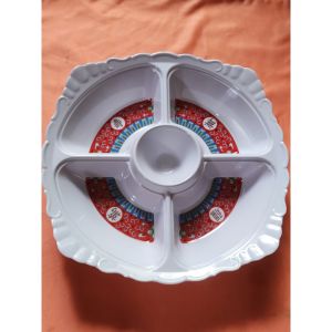 Khay lẩu / mâm nhựa Melamine không hoa văn đựng thức ăn phần KL01 -lớn : 35.5 cm / KL02 : nhỏ - 27.0 cm