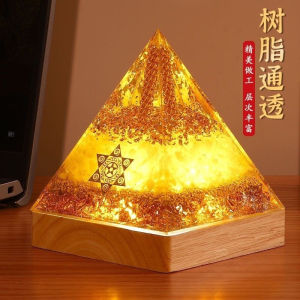 【Ship in 24H】金字塔 招财摆件 金元宝 能量塔 吸金水晶金字塔 许愿塔 平衡空间磁场 防小人助事业顺人缘 家居镇宅办公室摆件 風水擺件 Crystal Energy Pyramid Feng Shui Decoration