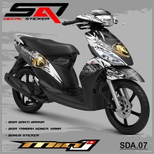 Decal Stiker Custoom Full Body Mio J - Dekal Sticker Variasi Motor Mio J Premium Racing SDA.07