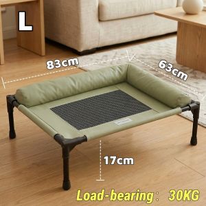Elevated Pet Cot Bed Breathable Mesh Removable Cover Easy Clean Non Slip Indoor Outdoor Dog Cat Rest
