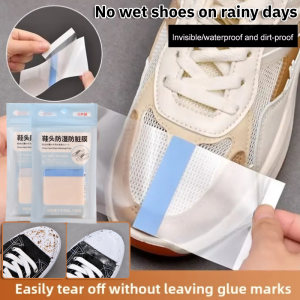 Transparent Dirt-Proof Waterproof Shoe Stickers Shoe Head Stain Removal Film Resist Rain Mud and Oil Stains Shoe Stickers