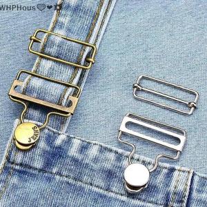 WP💓💛💖 Dungaree Fasteners Clip Brace Buckles With Jeans Buttons Set For Denims Jackets Home DIY Apparel Sewing Supplies
