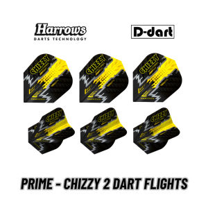 HARROWS DART FLIGHTS - STANDARD PRIME - CHIZZY 2 100 MICRON DART FLIGHTS (SAYAP ARROW)