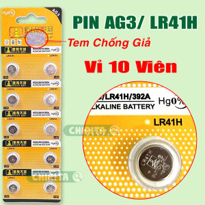 Pin Cúc Áo LR44H / LR41H / LR1130H TIANQIU Hàng CHÍNH HÃNG - Vỉ 10 Viên Pin 1.5V Chuyên Dùng Trong Các Thiết Bị Điện Tử Đồng Hồ  đồ chơi..CHIRITA